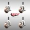 Service Caster 3 Inch 316SS High Temp Glass Filled Nylon 7/8 Inch Stem Caster Set Brake SCC SCC-SS316EX20S314-GFNSHT-TLB-78-4 - alternate 3
